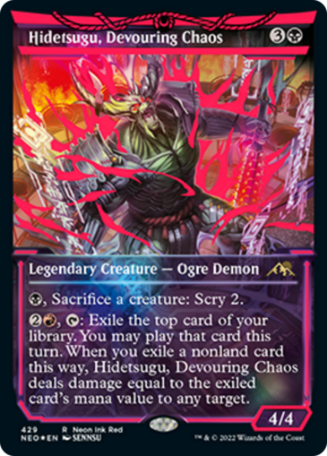 Hidetsugu, Devouring Chaos V3 (RED NEON INK)