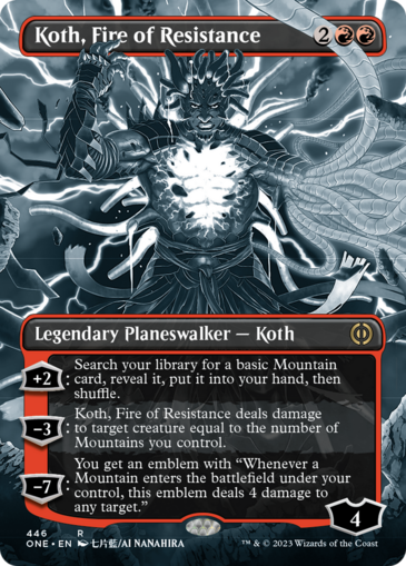 Koth, Fire of Resistance V2 (Step-and-compleat foil)