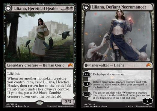 Liliana, Heretical Healer / Liliana, Defiant Necromancer