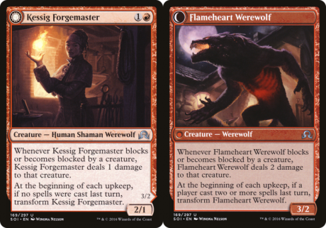 Kessig Forgemaster // Flameheart Werewolf