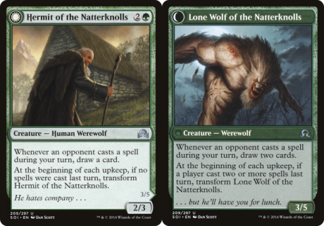 Hermit of the Natterknolls // Lone Wolf of the Natterknolls