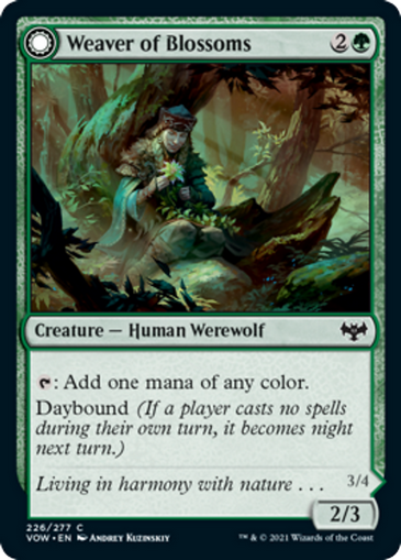 Weaver of Blossoms // Blossom-Clad Werewolf