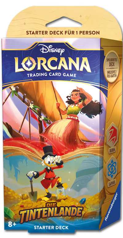 Disney Lorcana: Die Tintenlande Starter Deck - Rubin/Saphir (DE)