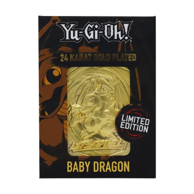 Yu-Gi-Oh! Limited Edition 24K Gold Plated Collectible - Baby Dragon