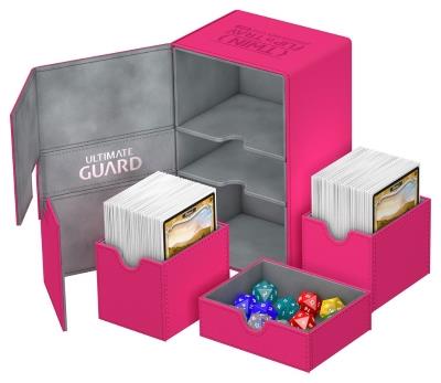 Ultimate Guard Twin Flip'n'Tray XenoSkin Deck Case 160+ Pink