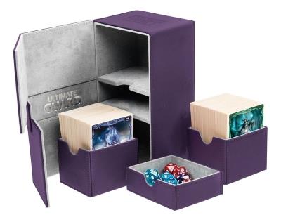 Ultimate Guard Twin Flip'n'Tray XenoSkin Deck Case 160+ Purple