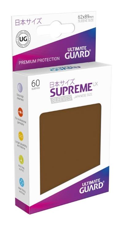 Ultimate Guard Supreme UX Sleeves Small Brown (60)