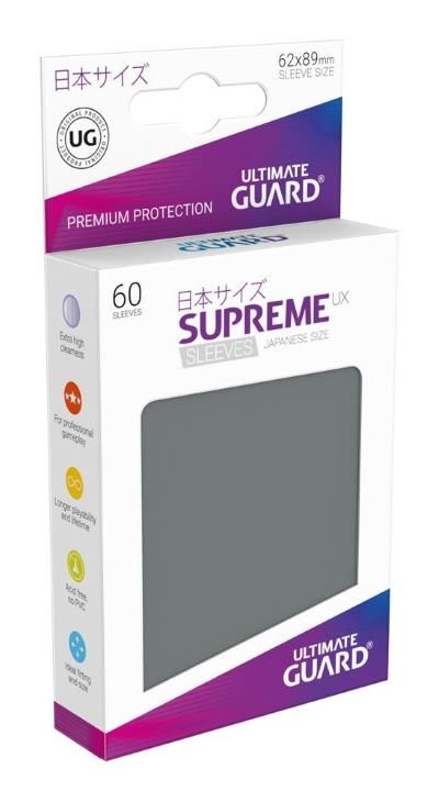Ultimate Guard Supreme UX Sleeves Small Grey (60)
