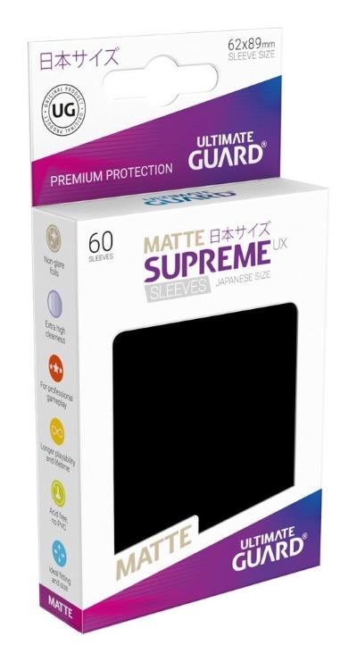 Ultimate Guard Supreme UX Sleeves Small Matte Black (60)