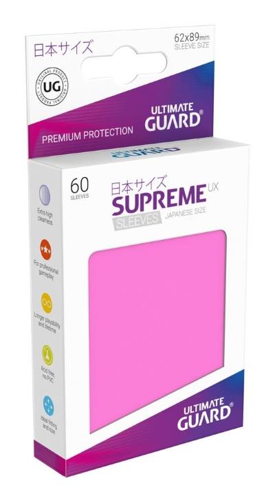 Ultimate Guard Supreme UX Sleeves Small Pink (60)