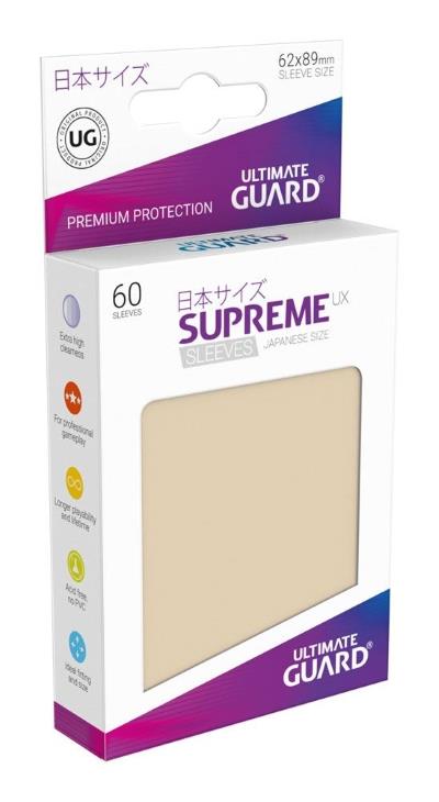 Ultimate Guard Supreme UX Sleeves Small Sand (60)