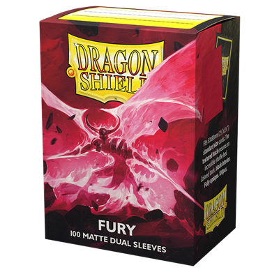 Dragon Shield Dual Matte Sleeves - Fury (Red) (100)