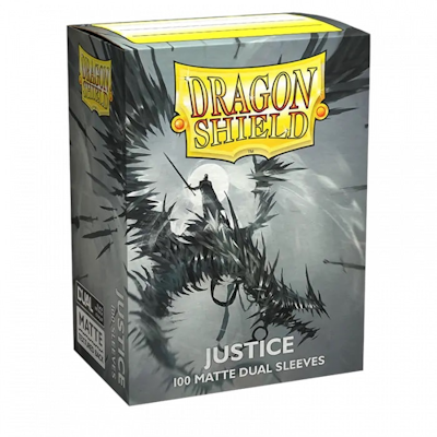 Dragon Shield Dual Matte Sleeves - Justice (Silber) (100)