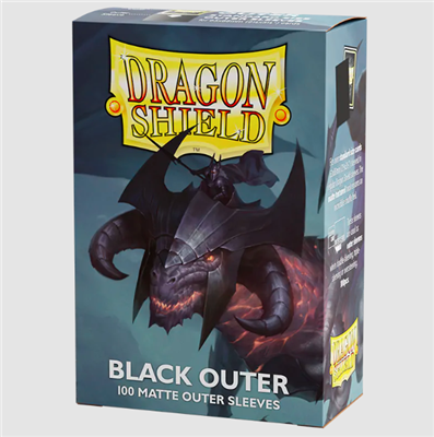 Dragon Shield Standard Size Outer Sleeves - Matte Black (100)