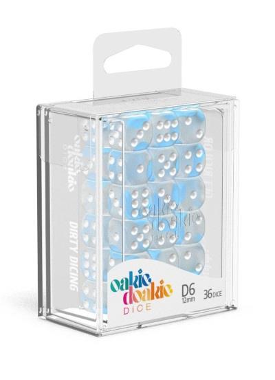 Oakie Doakie Dice W6 Würfel 12 mm Glow in the Dark - Arctic (36)