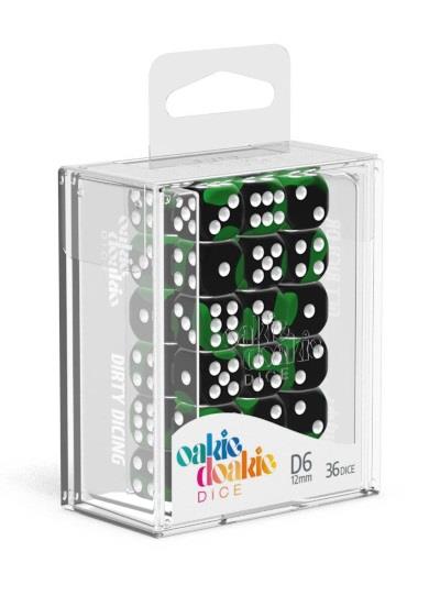 Oakie Doakie Dice W6 Würfel 12 mm Glow in the Dark - Biohazard (36)