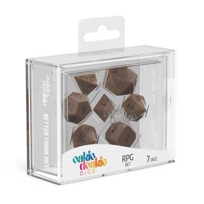 Oakie Doakie Dice Würfel RPG-Set Metal Dice - Brasstige (7)