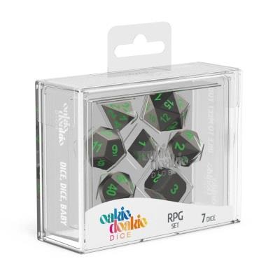 Oakie Doakie Dice Würfel RPG-Set Metal Dice - Matrix (7)