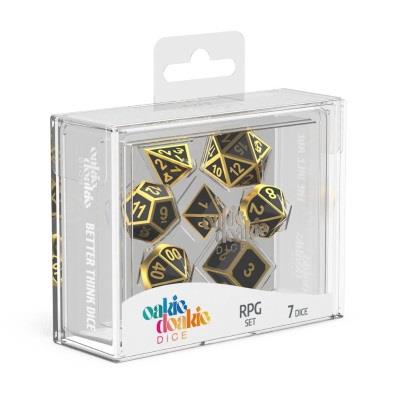 Oakie Doakie Dice Würfel RPG-Set Metal Dice - Alchemy Gold (7)