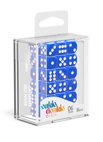 Oakie Doakie Dice W6 Würfel 12 mm Solid - Blue (36)
