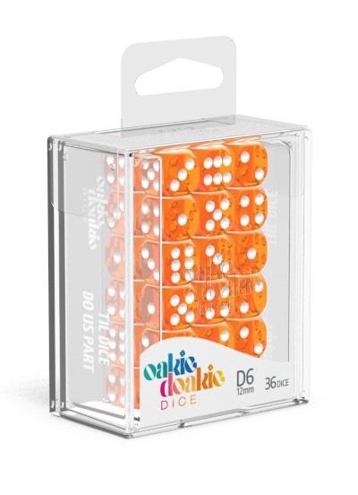 Oakie Doakie Dice W6 Würfel 12 mm Translucent - Orange (36)