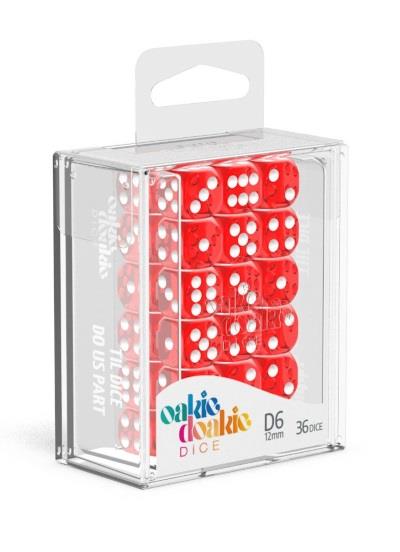 Oakie Doakie Dice W6 Würfel 12 mm Translucent - Rot (36)