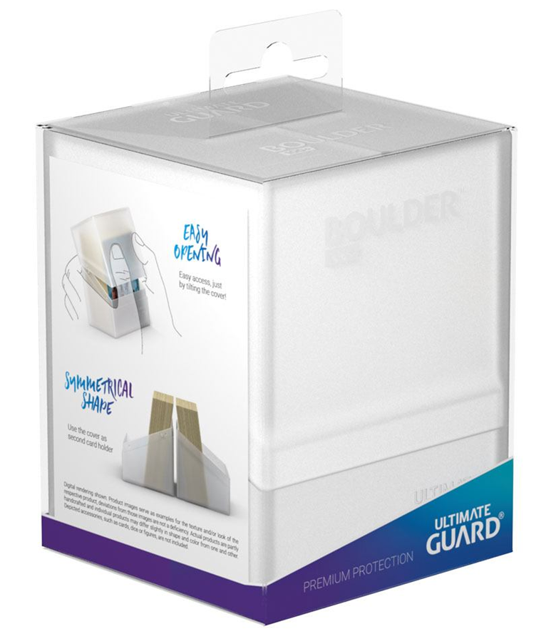 Ultimate Guard Boulder Deck Case 100+ White / Frosted
