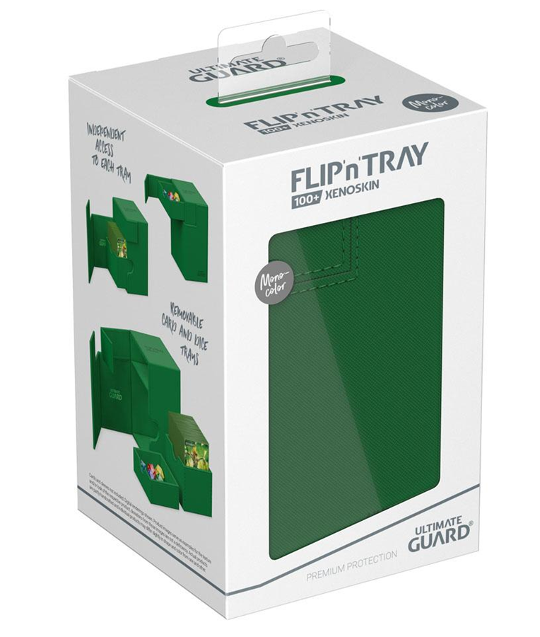 Ultimate Guard Flip'n'Tray Xenoskin Deck Case 100+ Green