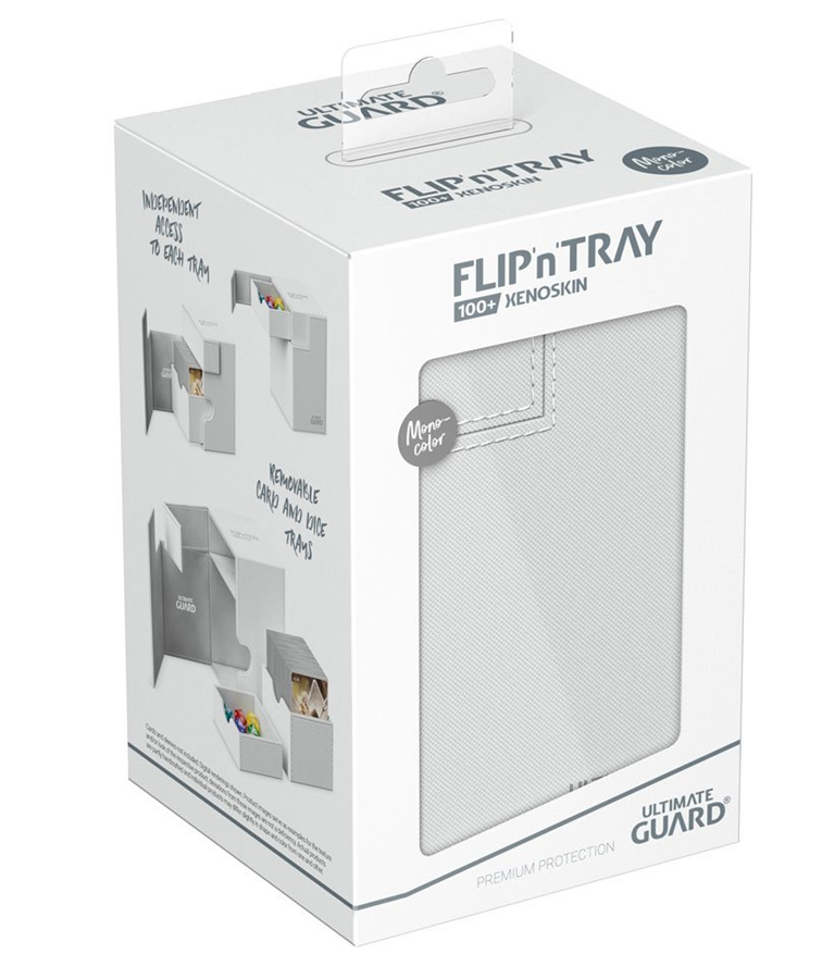 Ultimate Guard Flip'n'Tray Xenoskin Deck Case 100+ White
