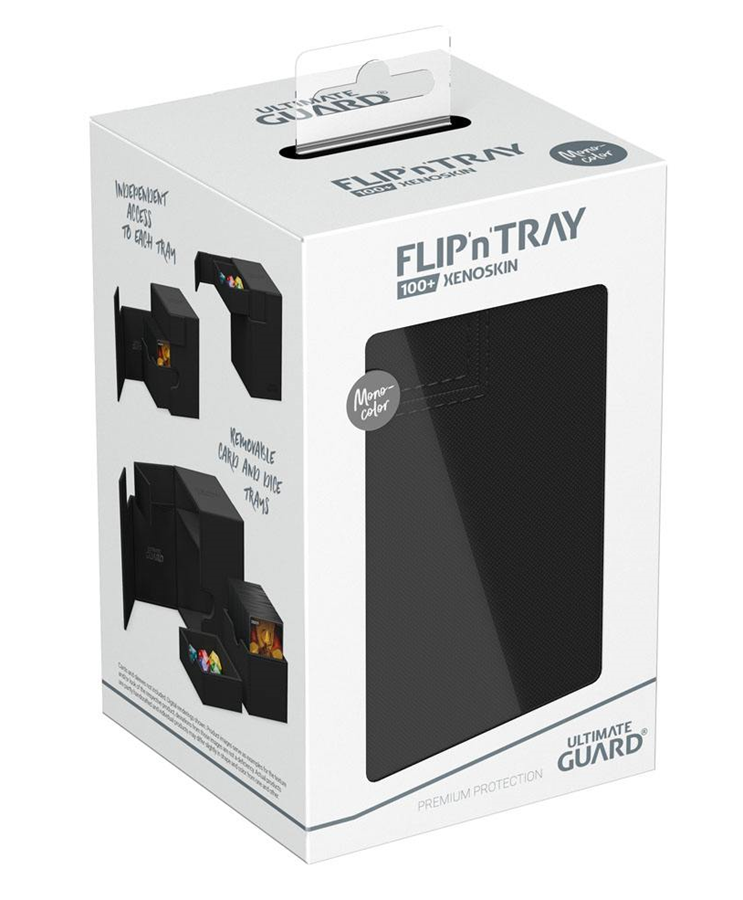 Ultimate Guard Flip'n'Tray Xenoskin Deck Case 100+ Black