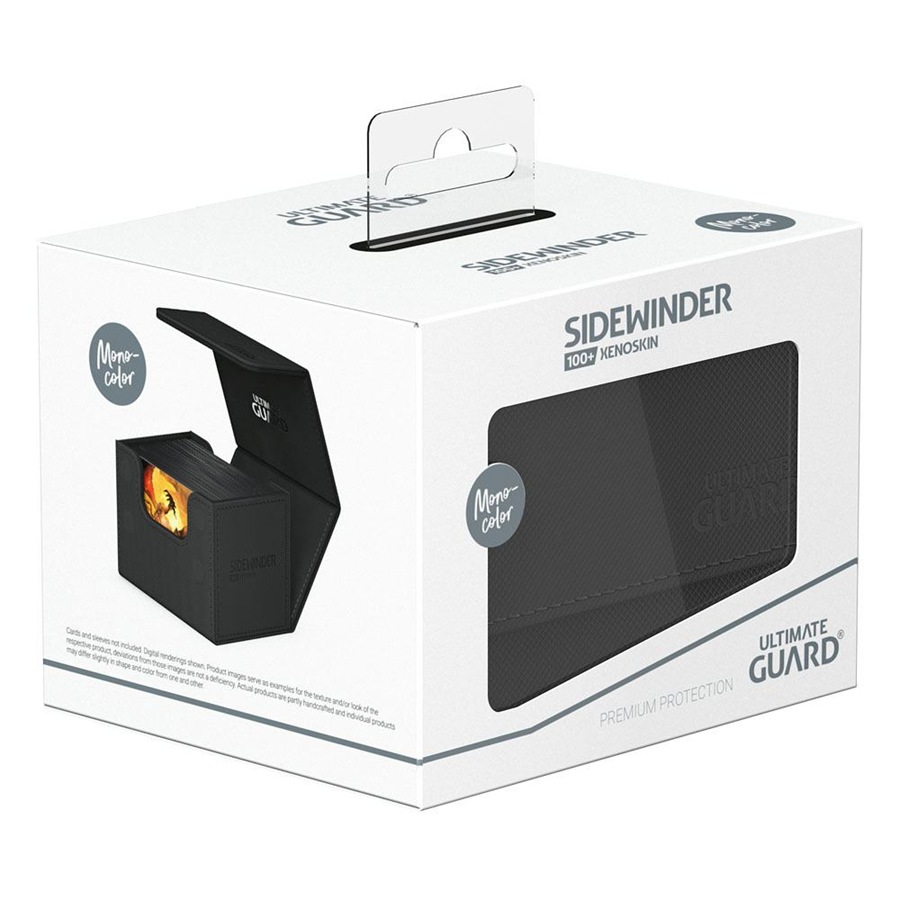 Ultimate Guard SideWinder XenoSkin Deck Case 80+ Black