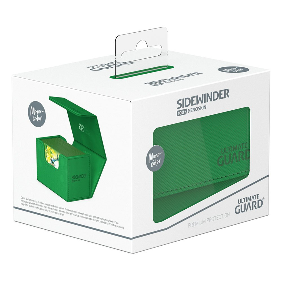 Ultimate Guard SideWinder XenoSkin Deck Monocolor Case 100+ Green