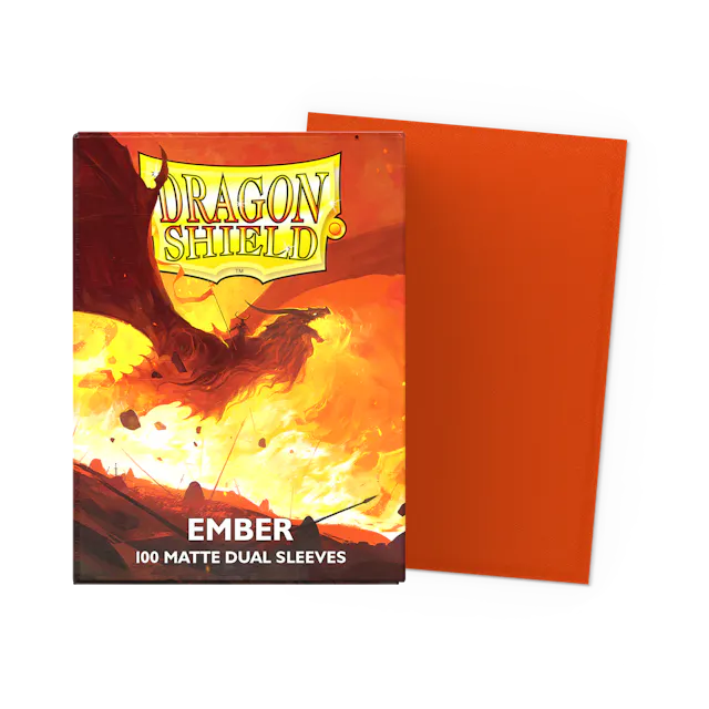 Dragon Shield Dual Matte Sleeves - Ember (Orange) (100)
