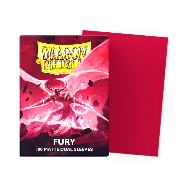 Dragon Shield Dual Matte Sleeves - Fury (Red) (100)