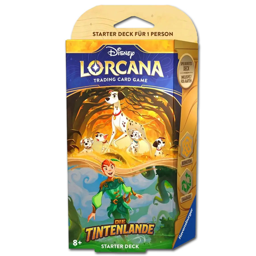 Disney Lorcana: Die Tintenlande Starter Deck - Bernstein/Smaragd (DE)