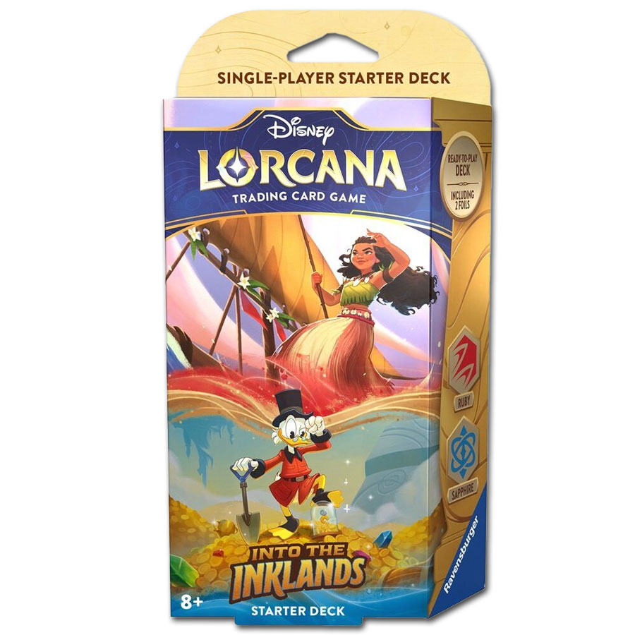 Disney Lorcana: Into the Inklands Starter Deck - Ruby/Sapphier (ENG)