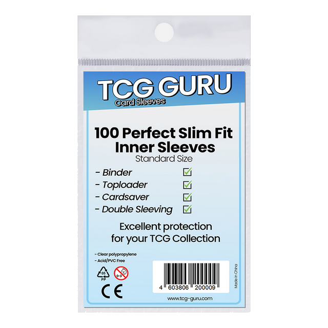 TCG Guru Perfect Slim Fit Inner Sleeves - Clear