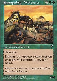 Stampeding Wildebeests