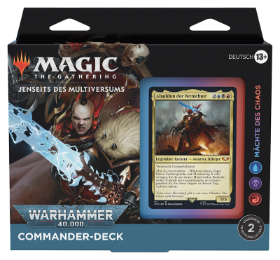 jenseits des multiversums: warhammer 40.000 commander deck mächte des chaos (de)