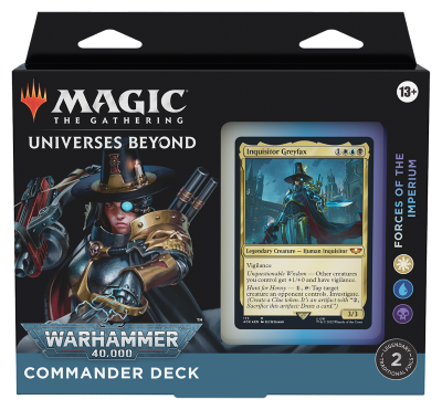 universes beyond: warhammer 40,000 commander deck forces of the imperium (eng)