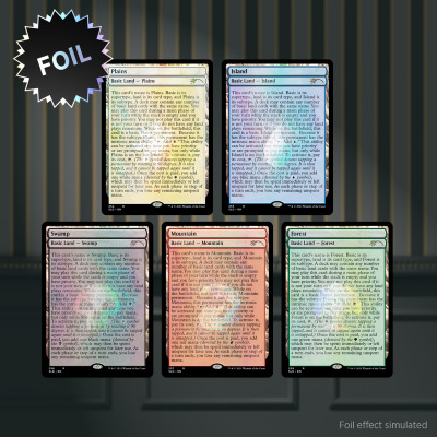 secret lair drop series: the full-text lands - foil (eng)