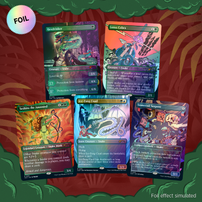 secret lair drop series: winter superdrop 2023: ssssssnakessssss - foil (eng)