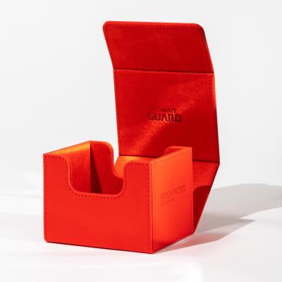 ultimate guard sidewinder xenoskin deck case 100+ red